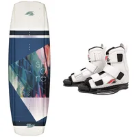 F2 Set Wakeboard Shore Aqua 144cm mit Wakebindung Team