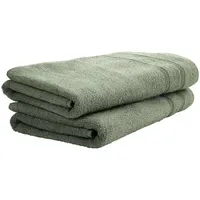SCHIESSER Brooklyn Duschtuchset 70 x 140 cm grün 2