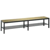 C+P Umkleidebank für Feuchträume, Eiche Sereno, 2 m, Mit