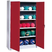 C+P Ballschrank mit Vollblech-Flügeltüren (Typ 3), HxBxT 195x150x50 cm,