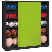 C+P Ballschrank mit Vollblech-Schiebetüren (Typ 4), HxBxT: 195x120x60 cm,
