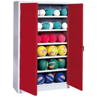 C+P Ballschrank mit Vollblech-Flügeltüren (Typ 3), HxBxT: 195x120x50 cm,