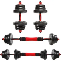 CCLIFE Hanteln Set 2er Kurzhanteln Langhanteln verstellbar Hantelset 20/25/30/40kg