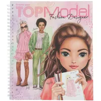 DEPESCHE Create Your TOPModel Malbuch 1 St. Rosa/Mehrfarbig