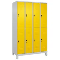 C+P Doppel-Garderobenschrank ""Classic Plus"", Abteilbreite 30 cm, mit Füßen,