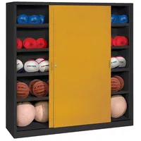 C+P Ballschrank mit Vollblech-Schiebetüren (Typ 4), HxBxT: 195x120x60 cm,