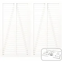 Plus Doppeltor 200 x 180 cm Weiß/Holz