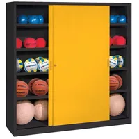 C+P Ballschrank mit Vollblech-Schiebetüren (Typ 4), HxBxT: 195x120x40 cm,