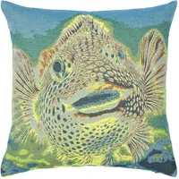 PAD Dekokissen PAD "Happy Animals", blau, B:45cm L:45cm, Baumwolle,