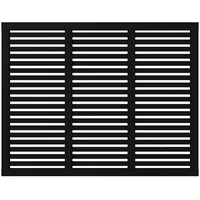 Plus Sichtschutzzaun 180 x 140 cm Schwarz/Holz