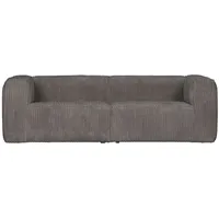 Woood 3,5 Sitzer Bean mit Cordbezug, Grau