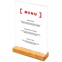 Showdown Displays Showdown Menühalter T-Ständer aus Holz DIN A4