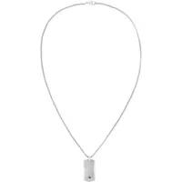 Tommy Hilfiger Kette mit Anhänger JAMESON Blau/Rot/Silber Edelstahl