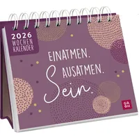 Groh Verlag Mini-Wochenkalender 2026: Einatmen. Ausatmen. Sein.