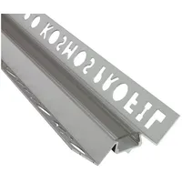 Tktrading24 IN-T77 LED Premium Fliesenprofil Ecke innen 10mm silber