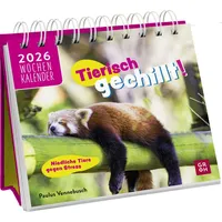 Groh Mini-Wochenkalender 2026: Tierisch gechillt!