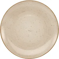 CreaTable Vintage Nature Speiseteller 25cm Porzellan, handgemalt, gesprenkelt, schlamm
