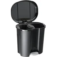 Rotho Abfalleimer PILA - schwarz - BHT 39x40.50x32 cm