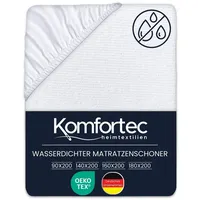 Komfortec Matratzenschoner 160 x 200 cm weiß