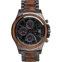 HOLZKERN Angkor Koa/Marmor Solar-Chronograph 44 mm