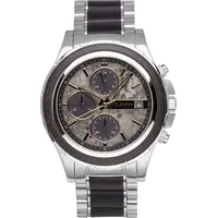 HOLZKERN Herrenuhr Solar-Chronograph Kairo Ahorn Schwarz/Marmor