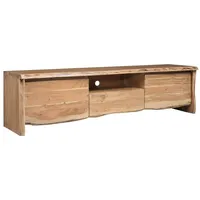 Massivmoebel24 TV-Board Akazie 191x45x50 Natur lackiert Pure Acacia #702