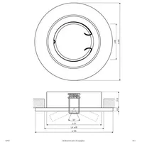 EVN 527011 Einbaustrahler 230V/GU10, schwenkbar