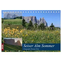 Calvendo Seiser Alm Sommer (Tischkalender 2026 DIN A5 quer),