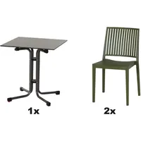 Siena Garden Urban Lights Set 3teilig Lane Stuhl gastrotauglich