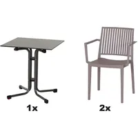 Siena Garden Urban Lights Set 3teilig 65x80x65 cm, gastro-
