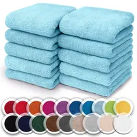 NatureMark Handtuchset 30 x 30 cm hell blau 10-tlg.