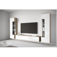 INOSIGN Wohnwand »Kenia, Vitrine Türanschlag links/rechts wechselbar«, (3... St.),