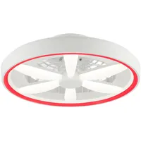 Brilliant LED-Ventilator-Deckenleuchte Gaiano weiß - Energieeffizienzklasse E