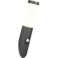 Trio Außenwandleuchte Edelstahl Schwarz 39 cm inkl. Bewegungsmelder