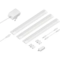 Ledscom.de LED Unterbau-Leuchte SIRIS weiß matt mit Touch-Dimmer, flach,