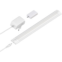 Ledscom.de Smarte LED Unterbau-Leuchte SIRIS weiß matt, Netzteil und