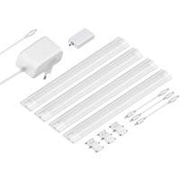 Ledscom.de Smarte LED Unterbau-Leuchte SIRIS weiß matt, WLAN-Controller, flach,