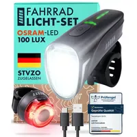 Aaron LUX Pro Fahrradlicht Set Rücklicht