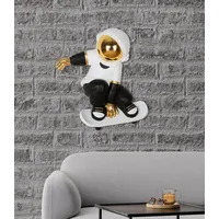Gilde Wandobjekt Astronaut Skateboard