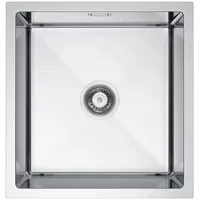 QLS VIVI Unterbau Edelstahl 470 x 450 mm Handbetätigung