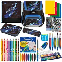 Herlitz Schulranzen Set Loop Plus CamouCross 14-teilig gefüllt