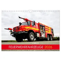 Calvendo Feuerwehrfahrzeuge (Wandkalender 2026 DIN A4 quer), CALVENDO Monatskalender: