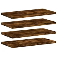 VidaXL Wandregale 4 Stk. Räuchereiche 40x20x1,5 cm Holzwerkstoff