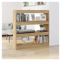 VidaXL Bücherregal/Raumteiler Sonoma-Eiche 100x30x103 cm