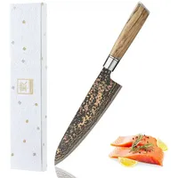 Zayiko BlackMagma Damastmesser Chefmesser I 19 cm Klinge aus