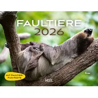HEEL VERLAG Faultiere Kalender 2026 Wandkalender