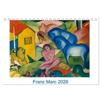 Calvendo Franz Marc 2026 (Tischkalender 2026 DIN A5 quer),