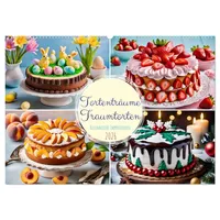 Calvendo Tortenträume - Traumtorten (Wandkalender 2026 DIN A2 quer),