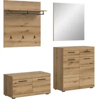 Xonox.home Garderobe Scout 4tlg. Set Garderobenkombination Garderobenschrank Garderobenmöbel Flurmöbel-Set