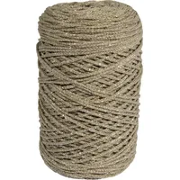 Rayher Braidy Recycling Garn m.Goldfaden, 2mm ø, schilf, geflochten,